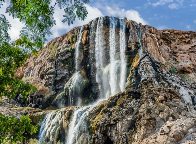 Main hot springs waterfall Jordan